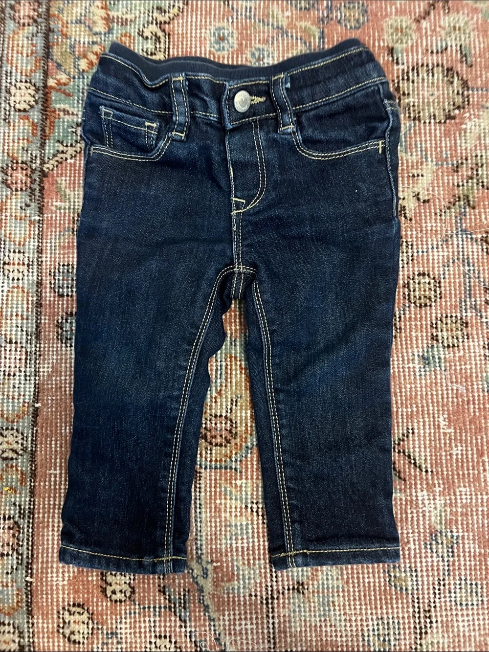 Baby GAP Dark Blue Kids' Jeans with Stretch Waistband